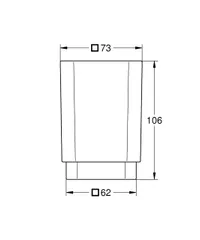 Стакан для зубних щіток Grohe Selection Cube (40783000)