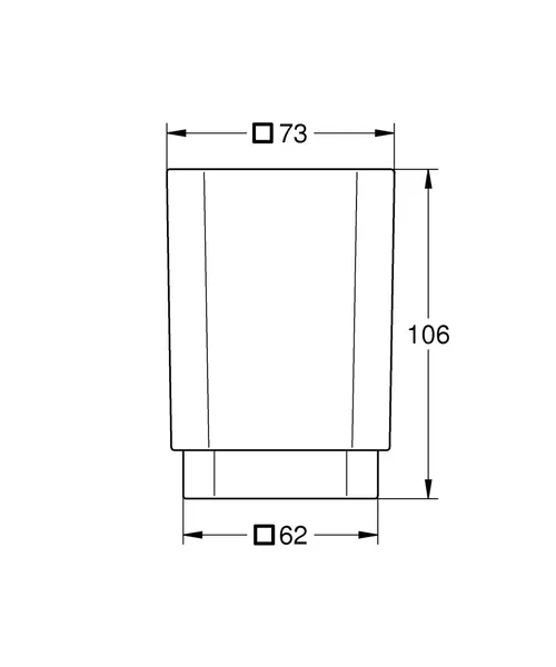 Стакан для зубних щіток Grohe Selection Cube (40783000)