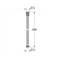 Душовий шланг 125 см Grohe Relexaflex (28142000)