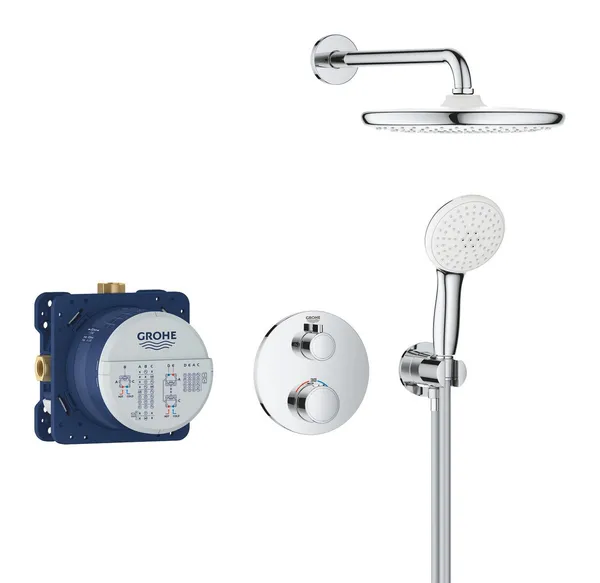 Душова система прихованого монтажу з термостатом Grohe Grohtherm (34872000)