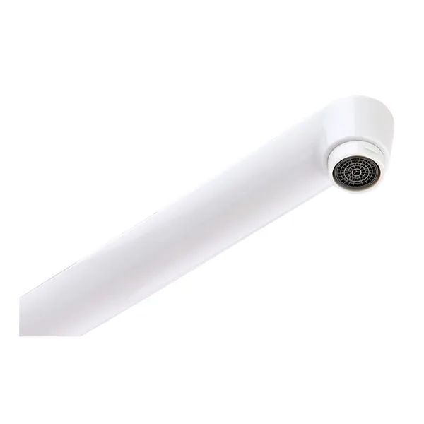 Змішувач для ванни Plamix Omega-140 Euro White (без шланга та лійки) (PM0648)
