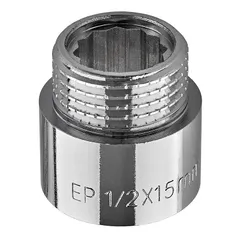 Подовжувач Europroduct EP.E015.Chr - 1/2"MF-15мм хром (EP6122)