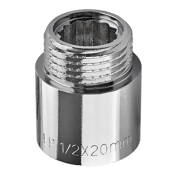 Подовжувач Europroduct EP.E020.Chr - 1/2"MF-20мм хром (EP6123)