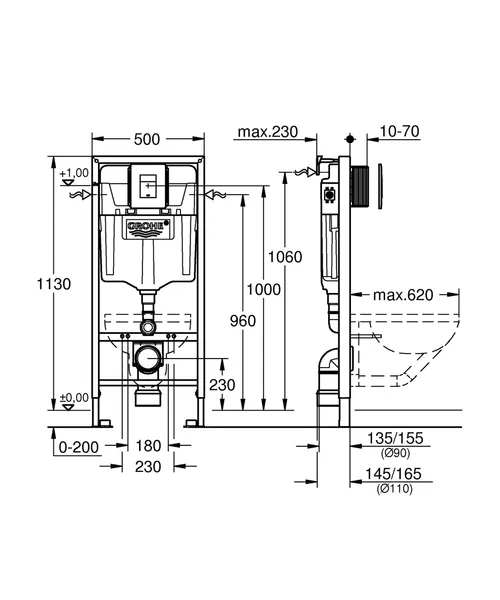 Інсталяційний комплект 5 в 1 Grohe Rapid (39449000)