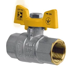 Кран кульовий Koer KG.207 - 1/2" FF ГГМ (газ) (KR4958)