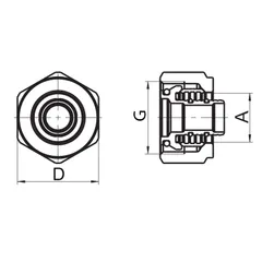 Євроконус Roho R581-075 - 3/4"EK 16х2 (RO0247)