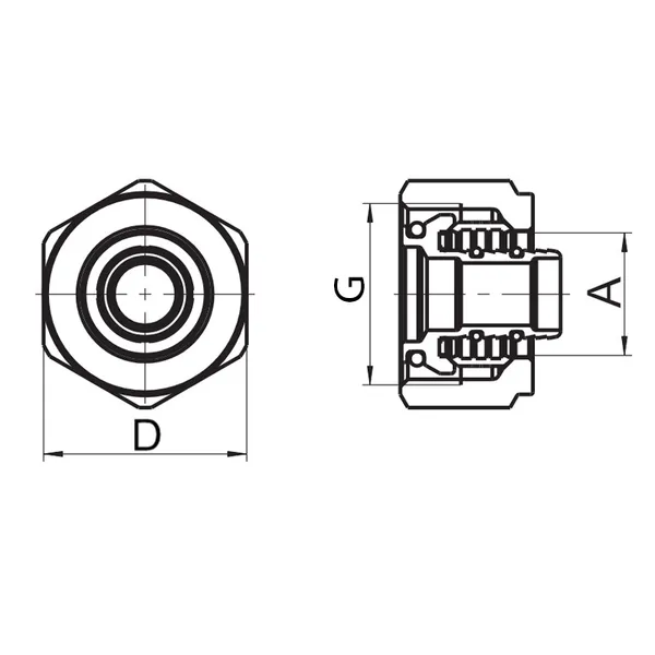 Євроконус Roho R581-075 - 3/4"EK 16х2 (RO0247)