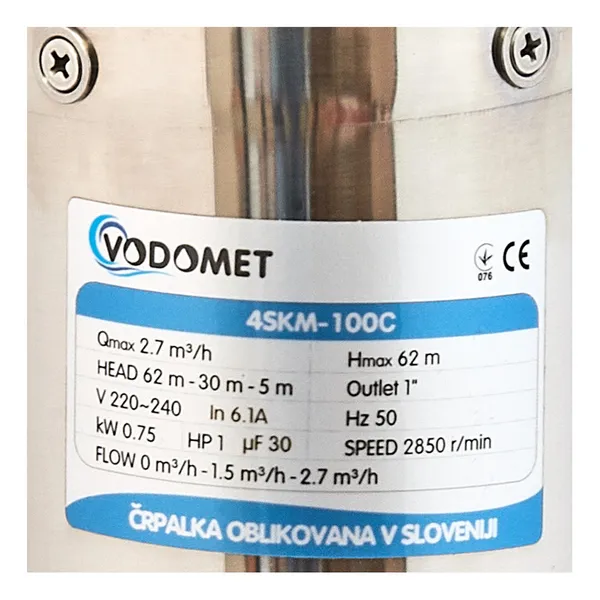 Вихровий насос Vodomet 4SKM-100C (VO4174)