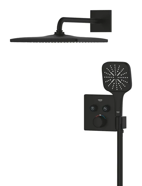 Душовий комплект Grohe Grohtherm SmartControl із Rainshower 310 Mono Cube (34865KF0)