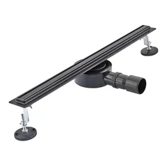 Душовий трап з нерж. сталі SUS304 Mixxus Drain-05-60-Slim Black (30x600 мм) (Чорний) (MI6169)