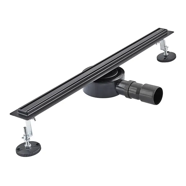 Душовий трап з нерж. сталі SUS304 Mixxus Drain-05-60-Slim Black (30x600 мм) (Чорний) (MI6169)