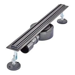 Душовий трап з нерж. сталі SUS304 Mixxus Drain-05-50-Slim Black (30x500мм) (Чорний) (MI6168)