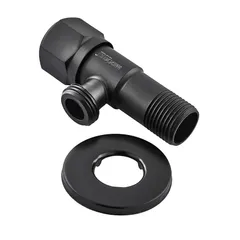 Кран для підключення сантехприладів Mixxus VAL-06-1/2x1/2 Black з нерж.ст.SUS304(чорн.) (MI6058)