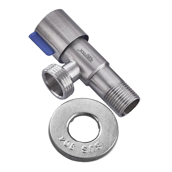 Кран для підключ. сантехприл. Zerix VAL-03-1/2x3/4 з нерж. ст.SUS304 (ZX4799)