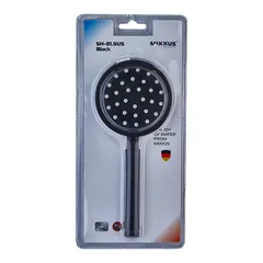 Ручний душ Mixxus SH-01.SUS Black з нерж. сталі (MI6119)