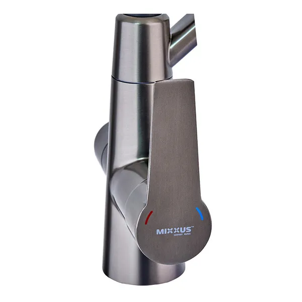 Кухонний змішувач на дві води Mixxus FUL-021 Graphite Refl.Black (нерж. сталь) (MI6115)