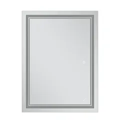 Дзеркало Mixxus Premium QUADRO MR20-80x60-Reverse з Led Touch, Anti-fog, димером, регулятором яскравості (MP6619)