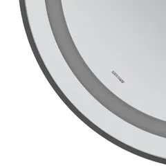 Дзеркало Mixxus Premium ELLIPSE MV05-80x70-Reverse BLACK з Led Touch, Anti-fog, димером (3-6,5kK) (MP6646)
