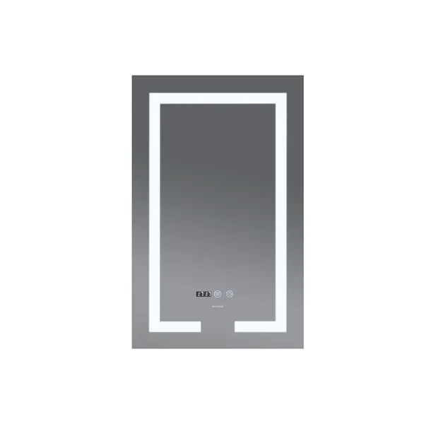 Дзеркало Mixxus HARD MR06-50x80-CASE з Led Touch, Anti-fog, димером, регулятором яскравості, годинником (MI6657)