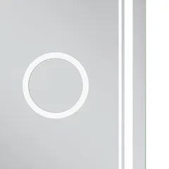 Дзеркало Mixxus Premium QUADRO MR20-120x80 з Led Touch, Anti-fog, димером, регулятором яскравості, лінзою (MP6624)