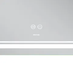 Дзеркало Mixxus Premium QUADRO MR20-120x80 з Led Touch, Anti-fog, димером, регулятором яскравості, лінзою (MP6624)