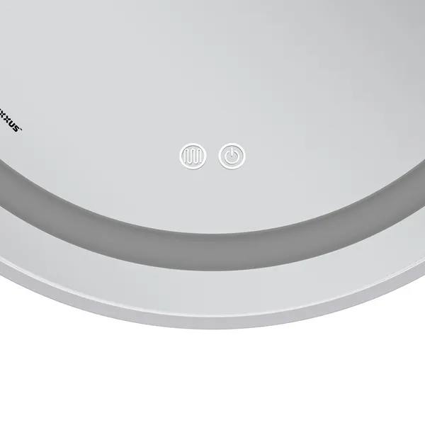 Дзеркало Mixxus Premium ELLIPSE MV05-80x70-Reverse WHITE з Led Touch, Anti-fog, димером (3-6,5kK) (MP6645)