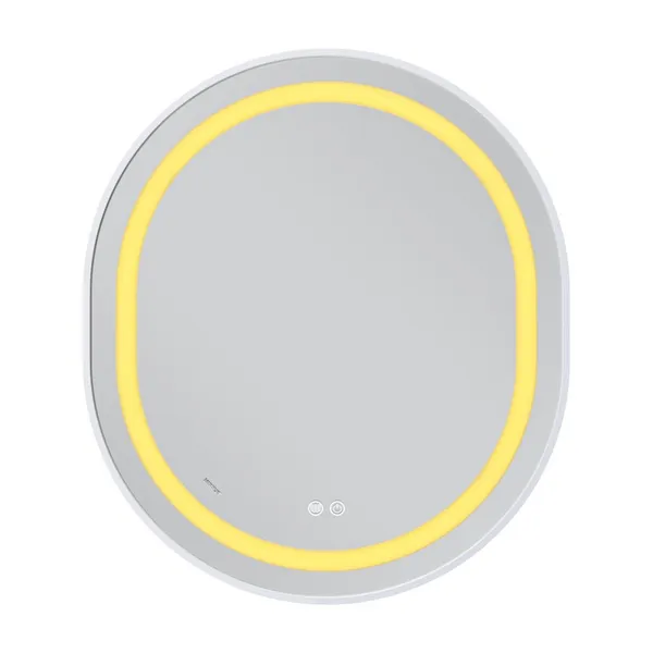 Дзеркало Mixxus Premium ELLIPSE MV05-80x70-Reverse WHITE з Led Touch, Anti-fog, димером (3-6,5kK) (MP6645)