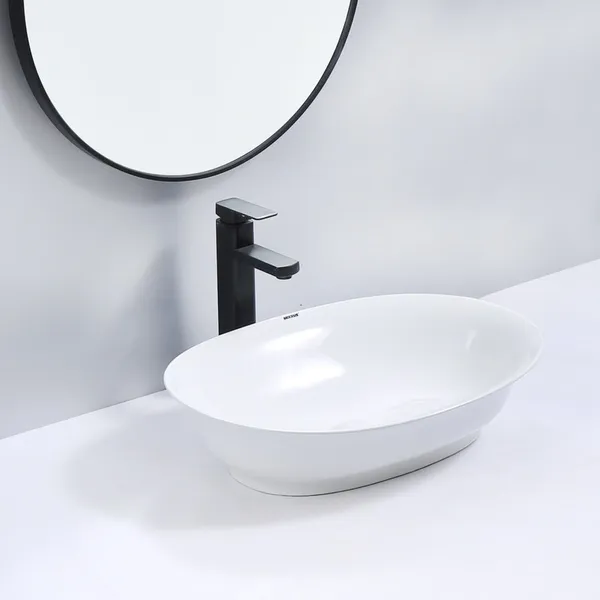 Раковина накладна Mixxus Premium ELLIPSE-0103 550х390х140mm (MP6553)