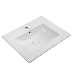 Раковина меблева Mixxus Premium CUBIC-1501 610х460х170mm з отвором під змішувач та переливом (MP6495)