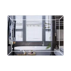 Дзеркало Mixxus Premium CUBIC MR14-80x60-Reverse з Led Touch, Anti-fog, димером, регулятором яскравості (MP6648)