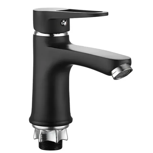 Змішувач для умивальника Mixxus Elba 001 (NUT) BLACK (без підведення) (MI6578)