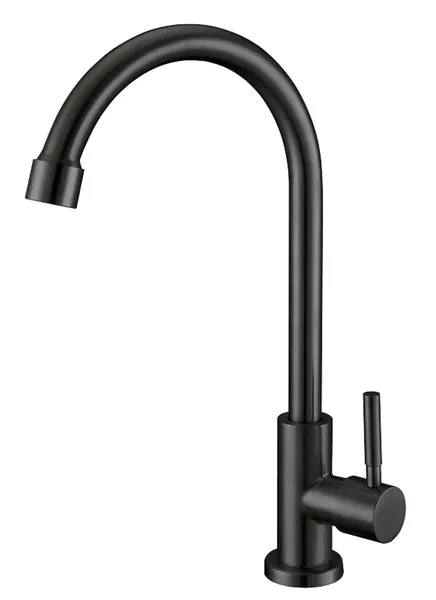 Кран для холодної води MIXXUS MONO-01.SUS BLACK з нерж. сталі (MI6561)