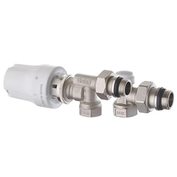 Комплект для підключення радіатора Roho R5171-050K - 1/2" осьовий (антипротікання) (RO0121)