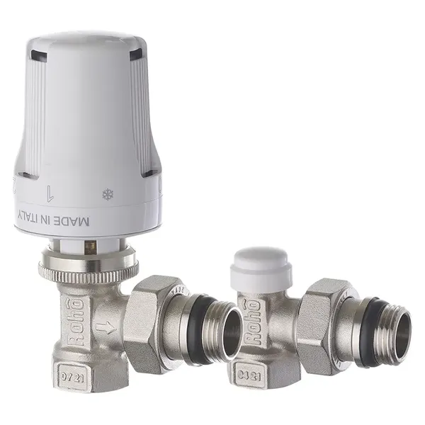 Комплект для підключення радіатора Roho R5151-050K - 1/2" кутовий (антипротікання) (RO0117)