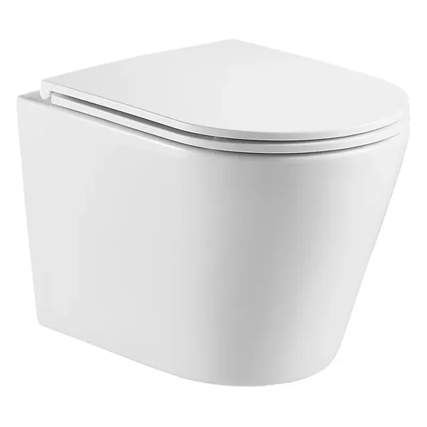 Унітаз підвісний Mixxus Premium Bevel-0301-R 515x355x365mm, система змиву RIMLESS (MP6470)