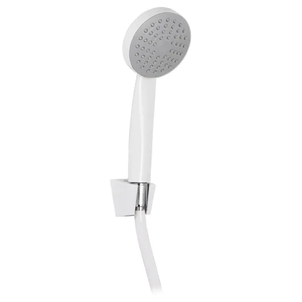 Душовий набір (шланг, лійка, кронштейн) білий Zerix SHOWER SET-02W (ZX3096)