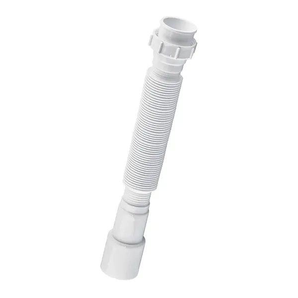 Гофротруба сполучна Zerix GN-01-A з накидною гайкою 1 1/2" (310-650 мм) (ZX5095)