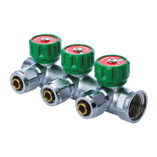 Колектор для теплої підлоги Koer KR.1122-3 1"x3 ways (KR2654)