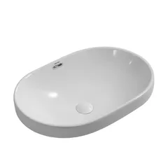 Раковина врізна на стільницю Mixxus Premium ELLIPSE-1601 600х400х190mm з переливом (MP6569)
