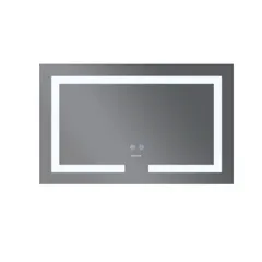 Дзеркало Mixxus HARD MR07-80x50 з Led Touch, Anti-fog, димером, регулятором яскравості (MI6658)