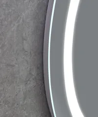 Дзеркало Mixxus PLAIN MC02-80-CASE з Led Touch, Anti-fog, димером, регулятором яскравості, годинником (MI7158)