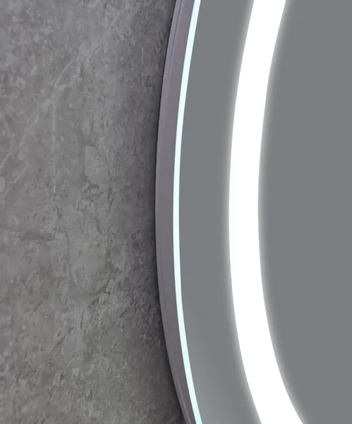 Дзеркало Mixxus PLAIN MC02-60 з Led Touch, Anti-fog, димером, регулятором яскравості, годинником (MI6012)