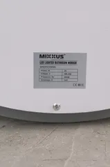 Дзеркало Mixxus PLAIN MV02-60x80 з Led Touch, Anti-fog, димером, регулятором яскравості, годинником (MI6933)