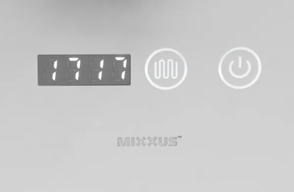 Дзеркало Mixxus LIGHT MR01-70x50 з Led Touch, Anti-fog, димером, регулятором яскравості, годинником (MI6000)