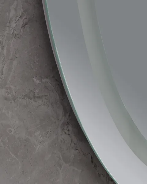 Дзеркало Mixxus PLAIN MV02-60x80 з Led Touch, Anti-fog, димером, регулятором яскравості, годинником (MI6933)