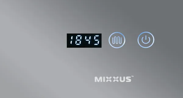 Дзеркало Mixxus HARD MR06-60x80-CASE з Led Touch, Anti-fog, димером, регулятором яскравості, годинником (MI7157)