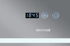 Дзеркало Mixxus WARM MR02-80x60 з Led Touch, Anti-fog, димером, регулятором яскравості, годинником (MI6004)