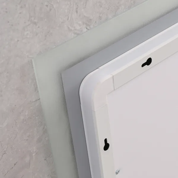 Дзеркало Mixxus FLAT MR04-80x60 з Led Touch, Anti-fog, димером, регулятором яскравості, годинником (MI6928)