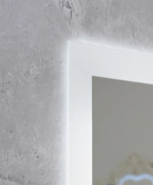 Дзеркало Mixxus FLAT MR04-100x80 з Led Touch, Anti-fog, димером, регулятором яскравості, годинником (MI6927)