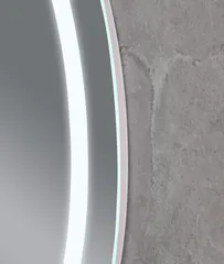 Дзеркало Mixxus PLAIN MV02-60x80 з Led Touch, Anti-fog, димером, регулятором яскравості, годинником (MI6933)